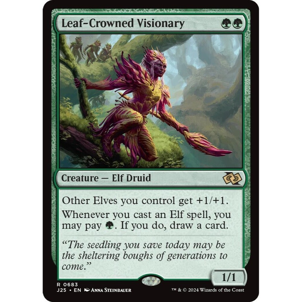 Leaf-Crowned Visionary | J25 | 683 | NM/Rare | 079-J25